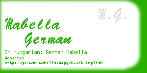 mabella german business card
